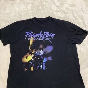 Purple Rain Graphic Tee - Black